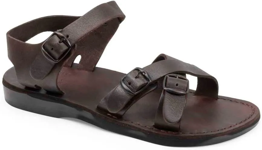 James - Leather Adjustable sandal - Mens Sandals