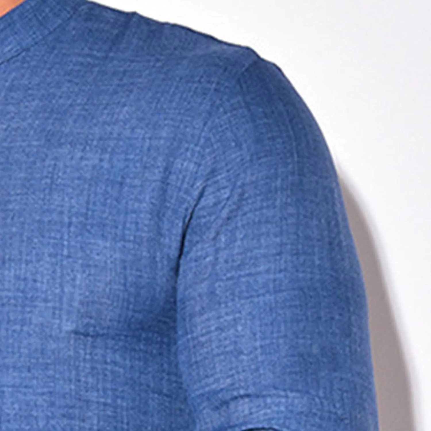 JEShifangjiusu Cotton Linen Shirts for Men Summer Hawaiian Button Down T Shirts Lightweight Long Sleeve Henley Beach Shirts