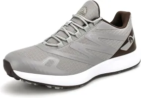 JiuQing Golf Shoes Men Spikeless Breathable Golfing Trainers Outdoor Anti Slip Walking Sneaker
