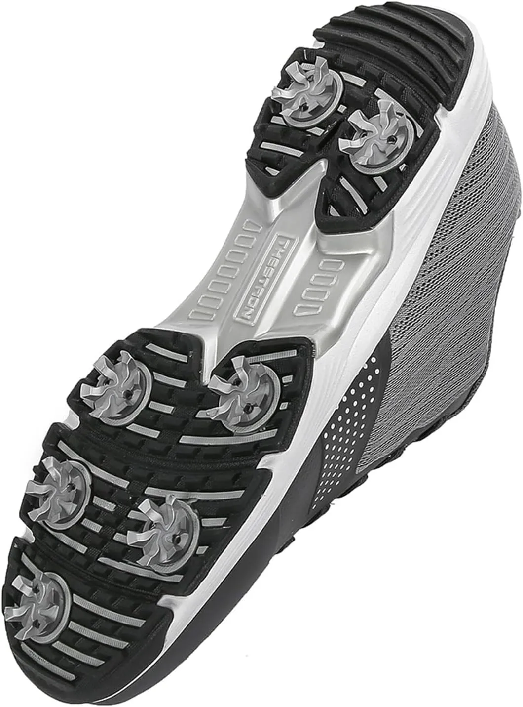 JiuQing Men's Spikes Golf Shoes Waterproof Professional Golf Trainers Breathable Outdoor Anti-Slip Walking Footwears