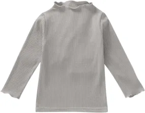 KAGAYD Kids Girls Long Sleeve Tees Basic Crewneck Soft T-Shirts Toddlers' Long-Sleeve Solid T-Shirts