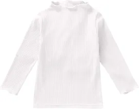 KAGAYD Kids Girls Long Sleeve Tees Basic Crewneck Soft T-Shirts Toddlers' Long-Sleeve Solid T-Shirts