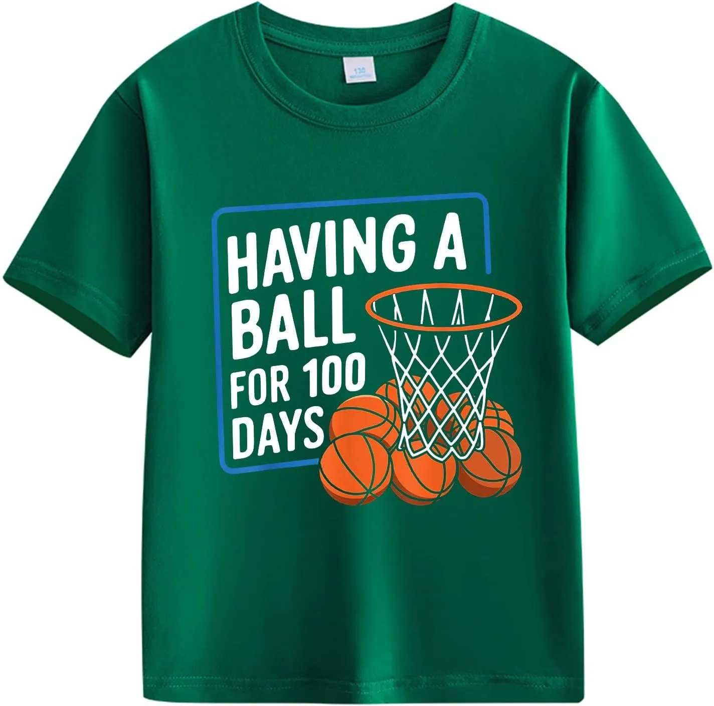 Kids Boys Girls Play Sport Shirts Summer Go to School T Shirts Toddler My Happy 100th Day of School Tee Top