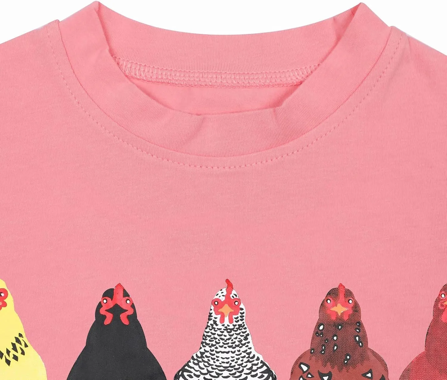 Kids Girls Short Sleeve T-Shirt Crewneck Basic Tees Solid Cotton Tee for Teens Funny Printed Shirt Summer Casual Top Birthday