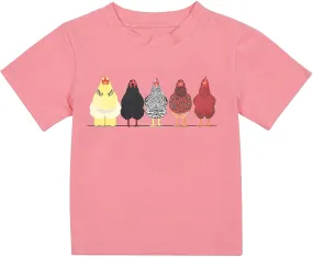Kids Girls Short Sleeve T-Shirt Crewneck Basic Tees Solid Cotton Tee for Teens Funny Printed Shirt Summer Casual Top Birthday