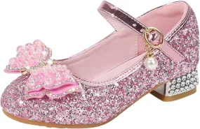 Kids Moccasins Slippers Toddler Little Kid Girls Dress Pumps Glitter Sequins Princess Toddler Shoes Size 7