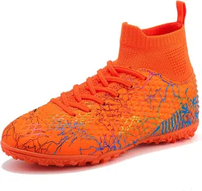 Kids Soccer Boys Girls Turf Soccer Shoes Indoor Outdoor Soccer Youth Trainning Shoes Breathable Casual Athletic Football Shoes