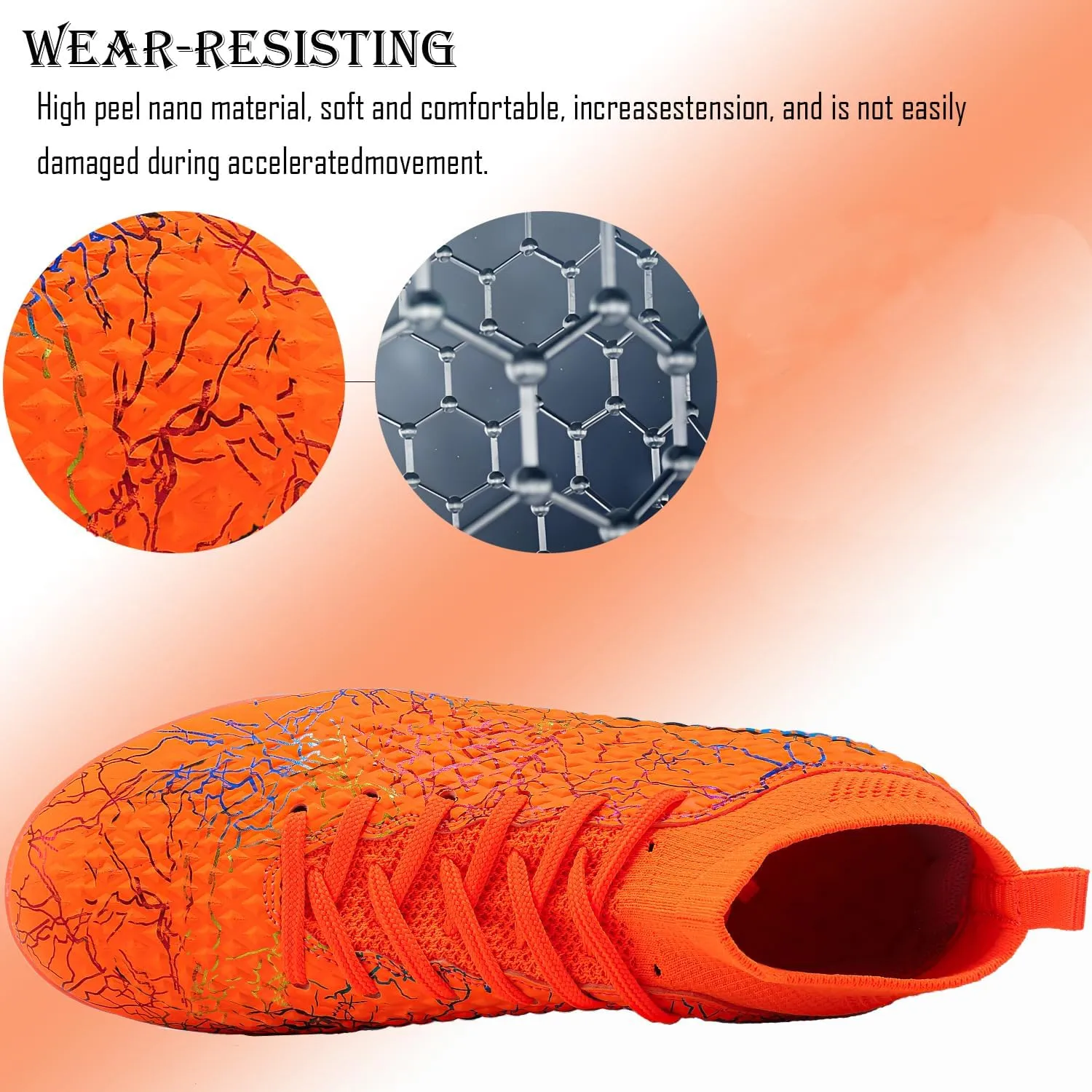 Kids Soccer Boys Girls Turf Soccer Shoes Indoor Outdoor Soccer Youth Trainning Shoes Breathable Casual Athletic Football Shoes