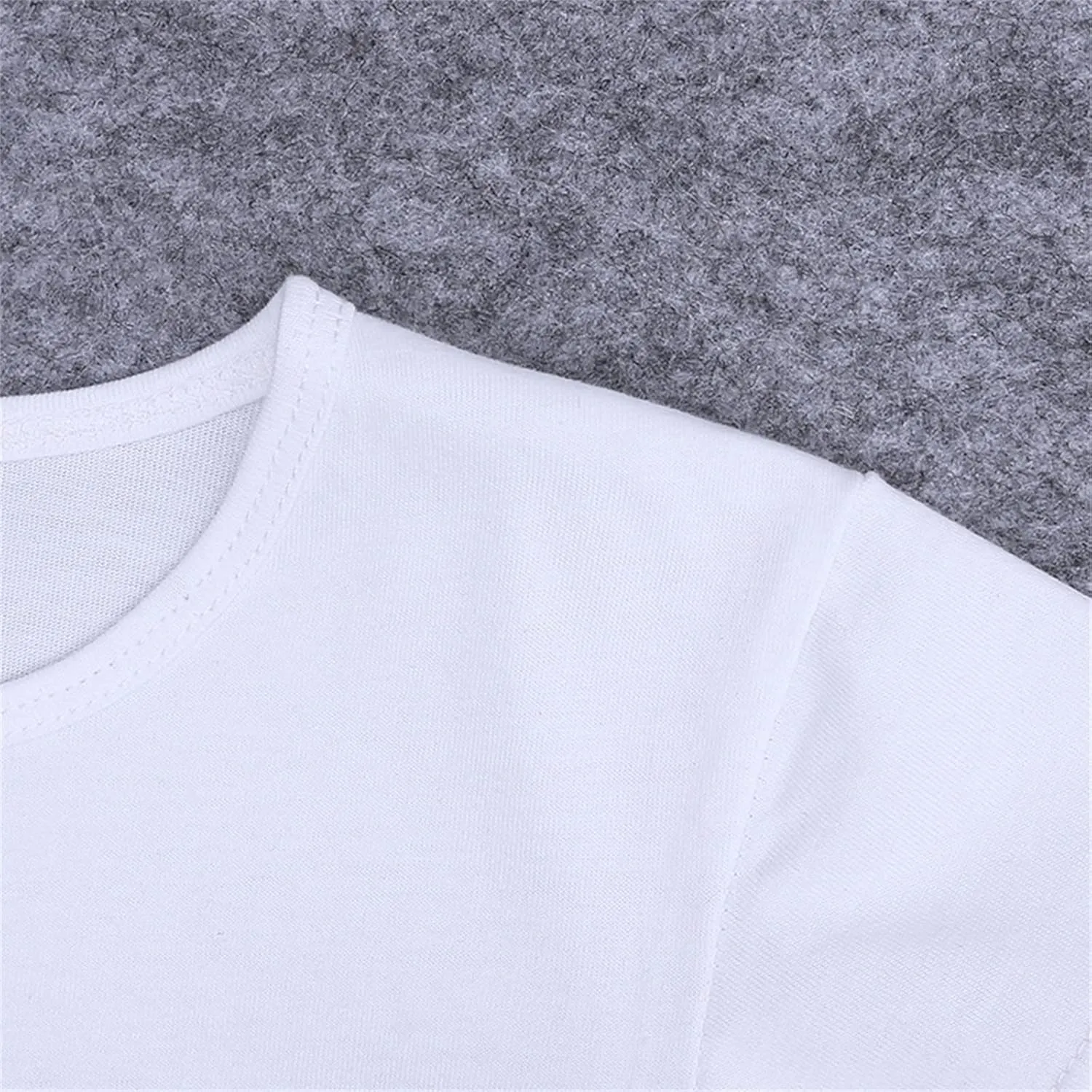 Kids T-Shirts Girl Short Sleeve Plain Top Tees Crew Neck Irregular T Shirts Summer Casual Shirts Soft Tshirts