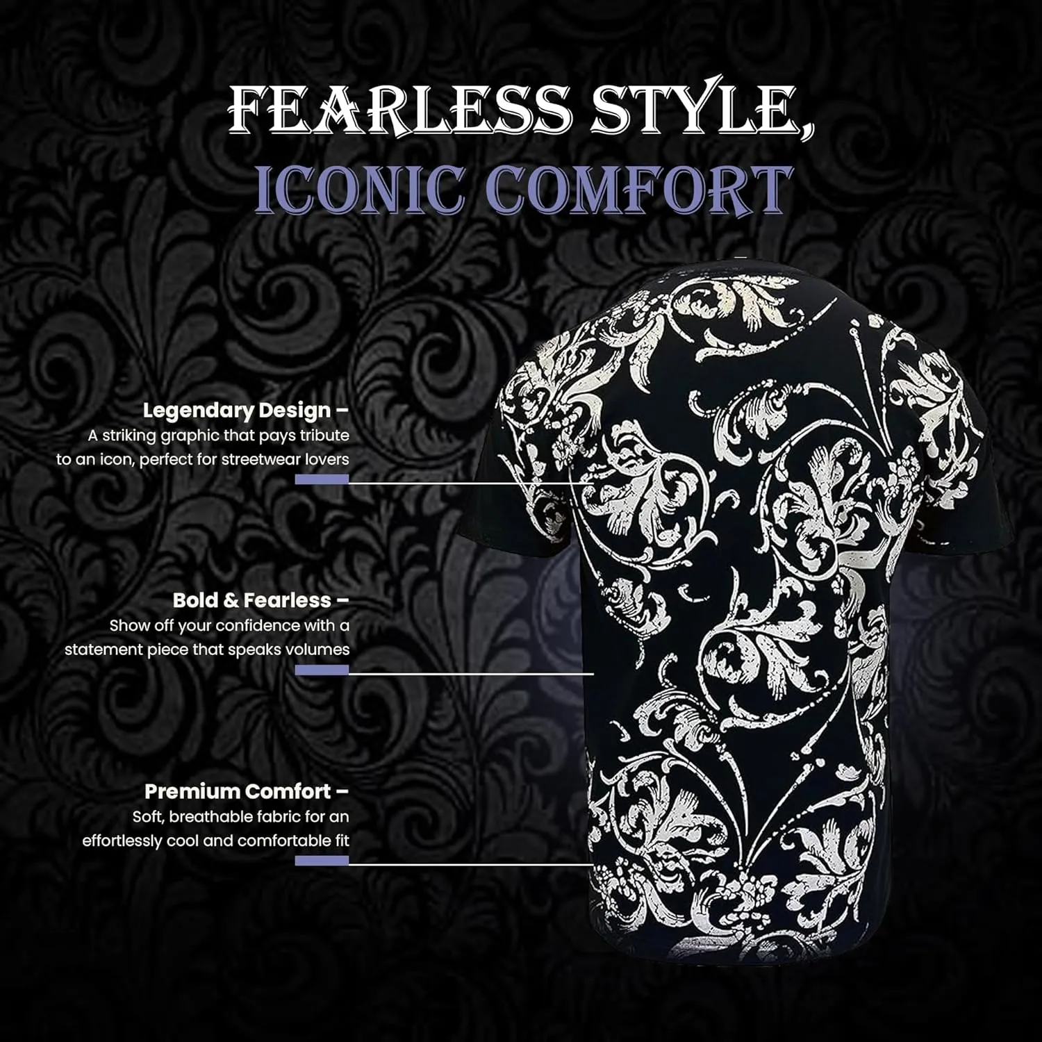 Konflic Graphic tees for Men | MMA Style Crew Neck T-Shirts Half Sleeve Classic | Men's t-Shirts Casual Cotton