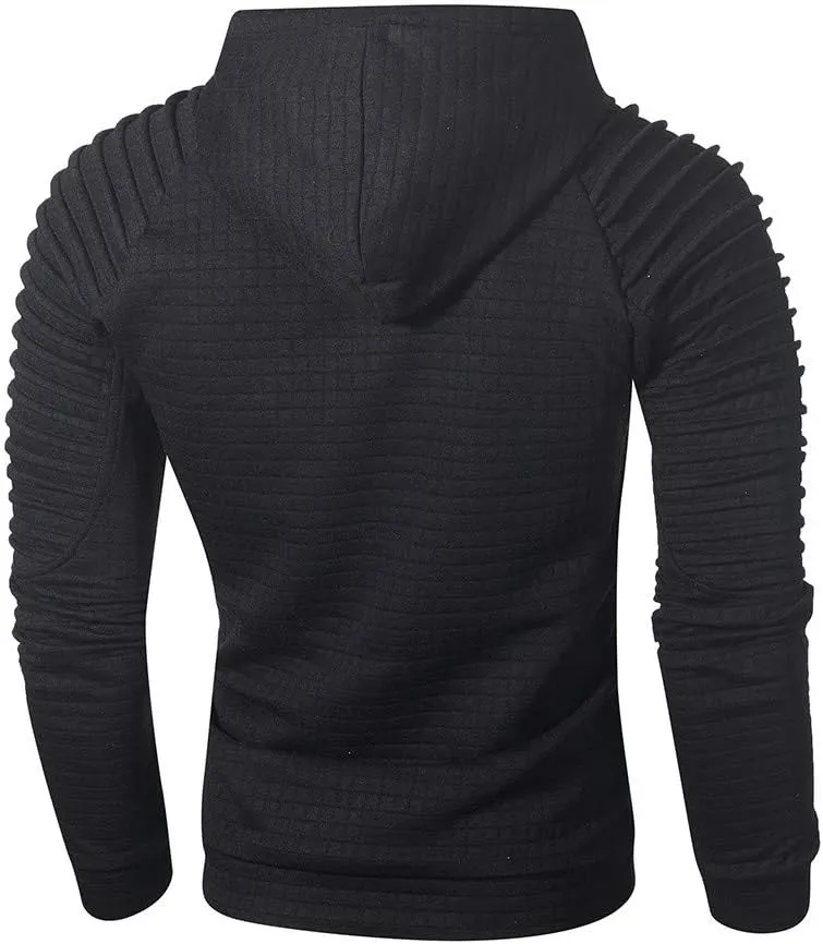 LCMTWX Black Hoodie Men Winter Casual Loose Solid Hooded Sweater Top Sweat Shirts Sweat Shirts Sweat