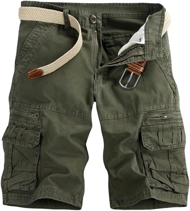 LCMTWX Mens Work Shorts Waist Pant Short Cargo Pant Solid Splice Pocket Drawstring Shorts Fashion Mens Shorts 10 Inch Mens