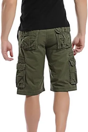 LCMTWX Mens Work Shorts Waist Pant Short Cargo Pant Solid Splice Pocket Drawstring Shorts Fashion Mens Shorts 10 Inch Mens
