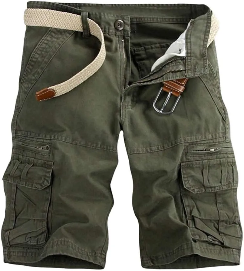 LCMTWX Mens Work Shorts Waist Pant Short Cargo Pant Solid Splice Pocket Drawstring Shorts Fashion Mens Shorts 10 Inch Mens