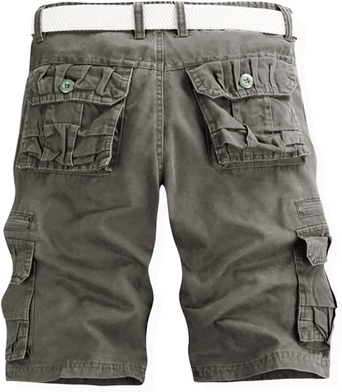 LCMTWX Mens Work Shorts Waist Pant Short Cargo Pant Solid Splice Pocket Drawstring Shorts Fashion Mens Shorts 10 Inch Mens