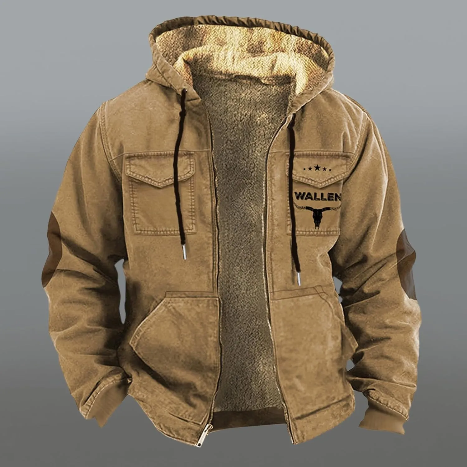 LCMTWX Winter Coats For Men with Trim Wool Short Jacket Lapel Splice Solid Warm Slim Overcoat Big Pockets Jackets For Men