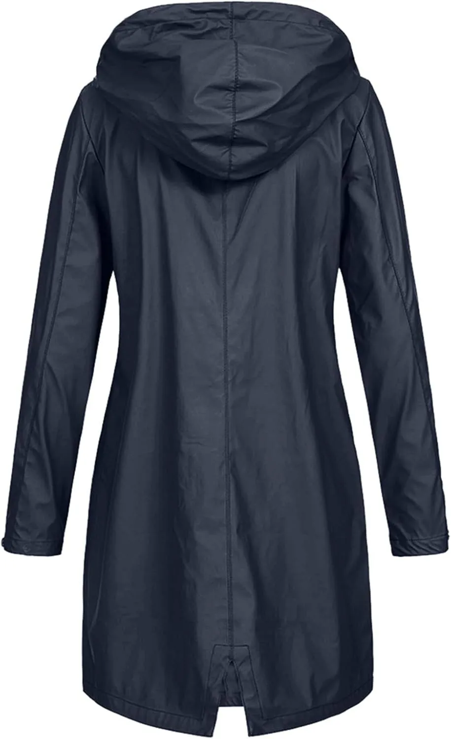 LCMTWX Womens Fleece Lined Raincoat Slim Casual Thicker Fashion Women's Coat Hooded Trench Coats Rain Jacket Womens With