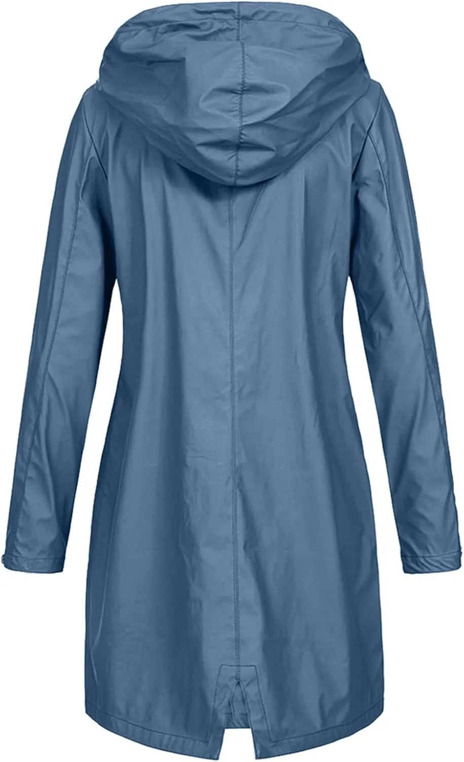 LCMTWX Womens Fleece Lined Raincoat Slim Casual Thicker Fashion Women's Coat Hooded Trench Coats Rain Jacket Womens With