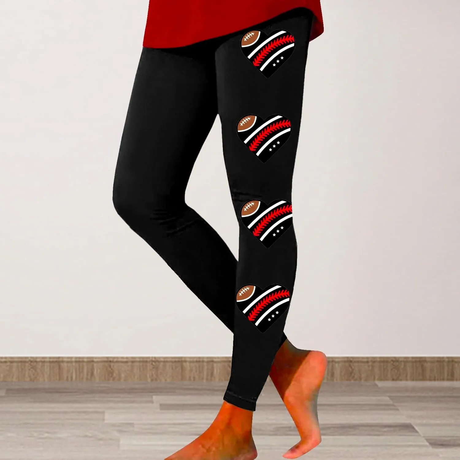 Leggings for Women Tall Womens Valentines Heart Tunic Tops for Leggings Pants for Women