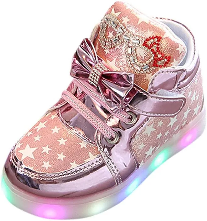 Light Up Shoes, Shoes for Boys and Girls with Light up LED Sole Lightweight Breathable Sneakers for Running Walking