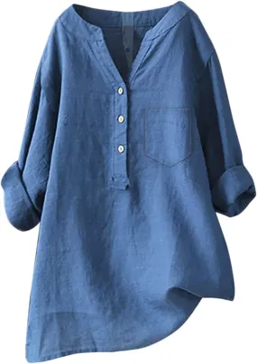 Linen Blouses Button Shirts Top Shirts Women Shirts Linen Shirts for Women 2024 Linen Shirts for Women Linen Shirts