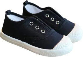 Little Boys Girls Canvas Sneakers Canvas Low Top Breathable Shoes Lace up Non Slip Soft Casual Walking Shoes
