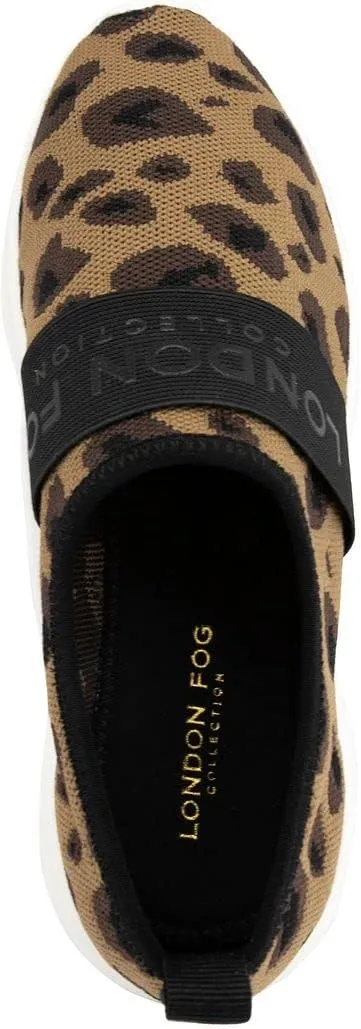 LONDON FOG Womens Kissia Womens Fashion Slip-On Sneaker Jogger Comfort Running Shoes