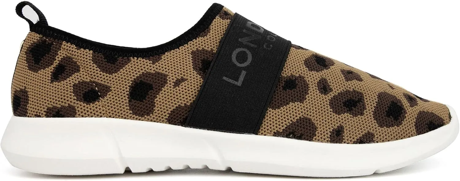 LONDON FOG Womens Kissia Womens Fashion Slip-On Sneaker Jogger Comfort Running Shoes