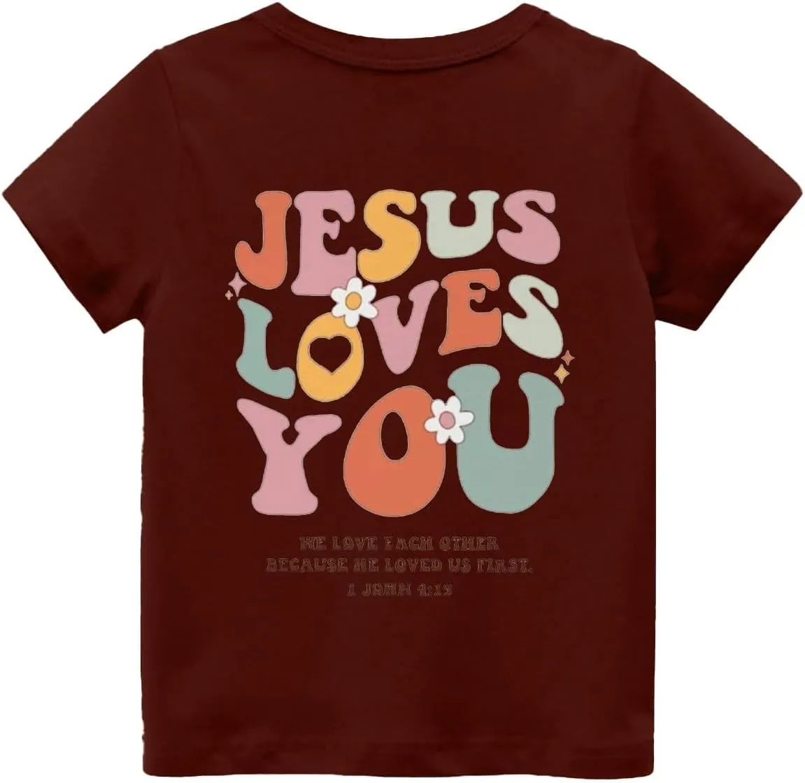 Love Like Jesus Religious God Christian Vintage Retro T-Shirt Boys Girls Kids Jesus Clothes for Girls