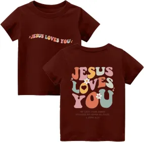 Love Like Jesus Religious God Christian Vintage Retro T-Shirt Boys Girls Kids Jesus Clothes for Girls