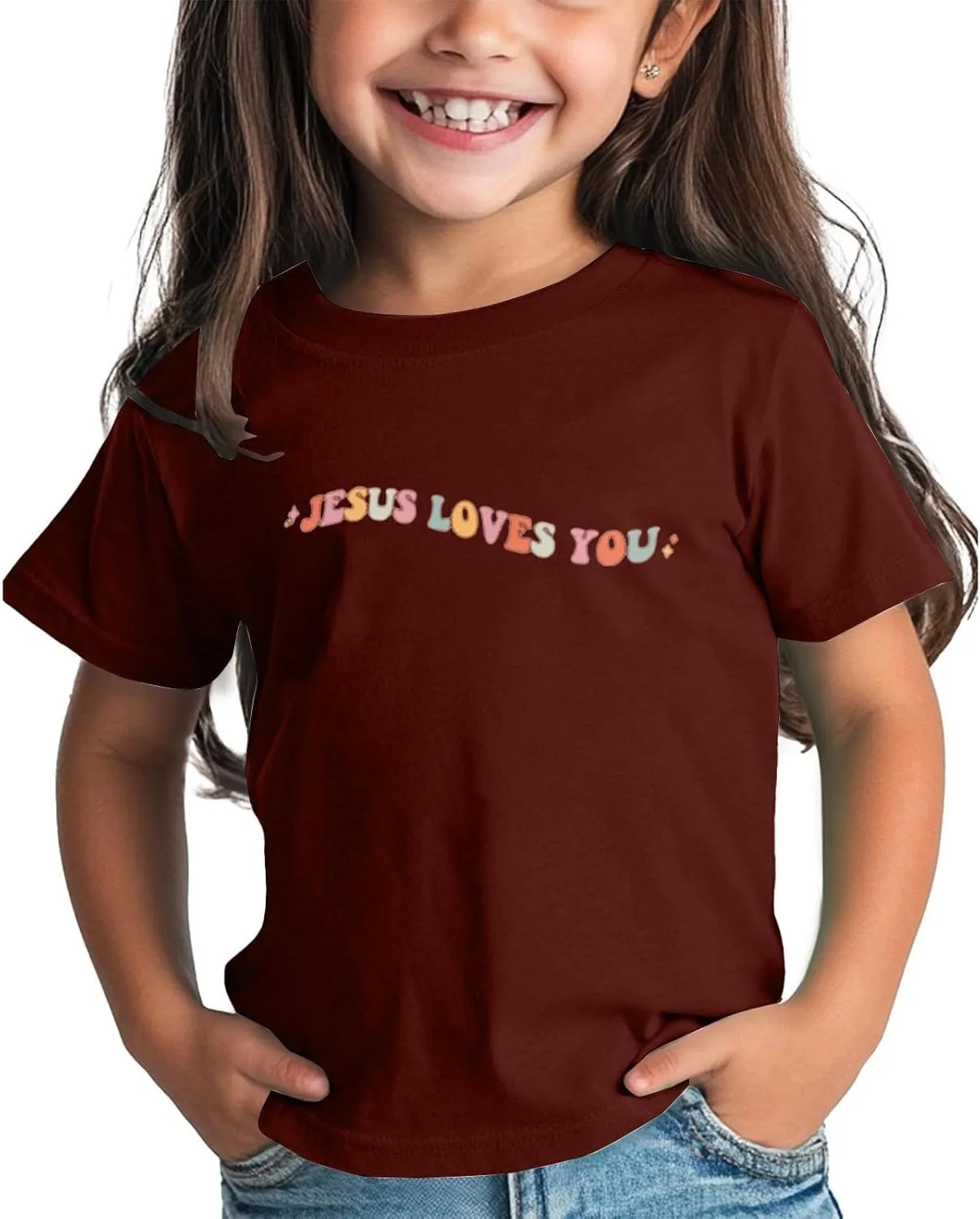 Love Like Jesus Religious God Christian Vintage Retro T-Shirt Boys Girls Kids Jesus Clothes for Girls