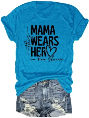 Mama Shirt Funny Mom Shirt Mama Letter Printed Love Graphic Shirts Momma Shirt Mom Life Tshirts