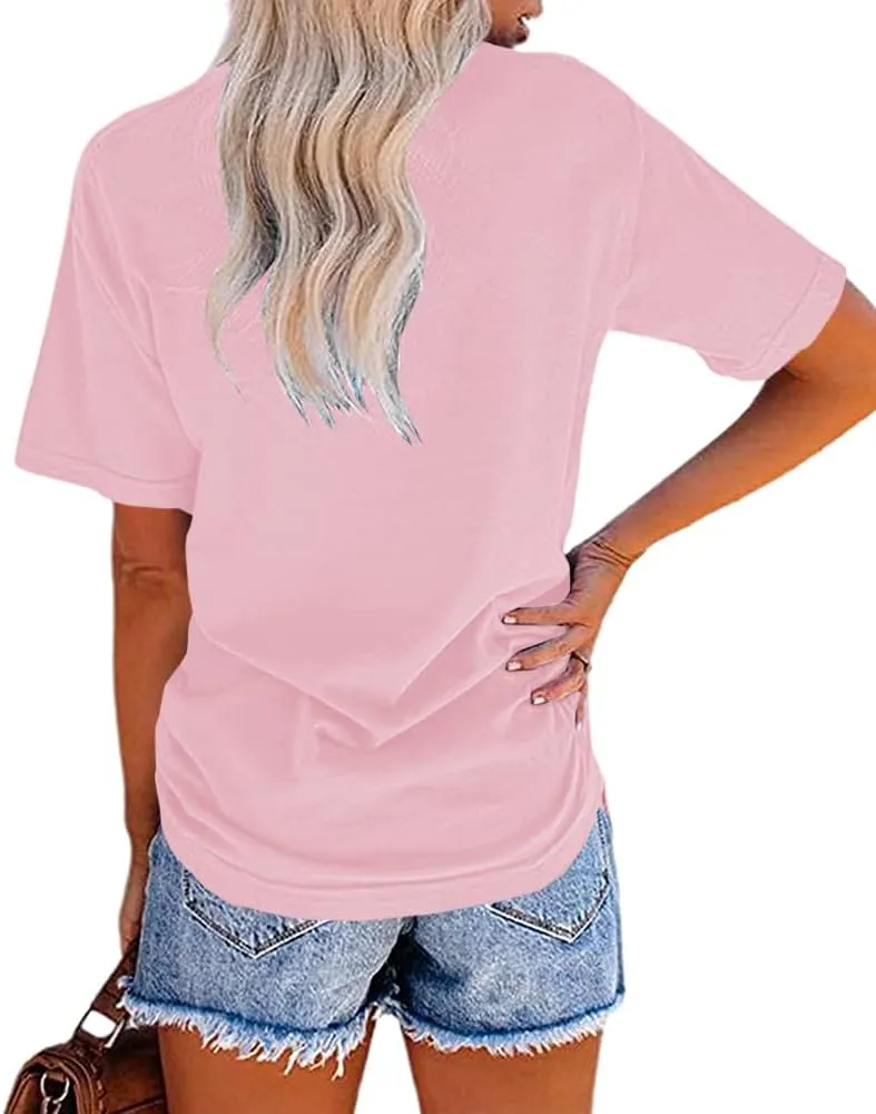 MaQiYa Womens Cute Sunflower Graphic Printed Tee Shirts Vintage Short Sleeve Cotton Shirts Tops