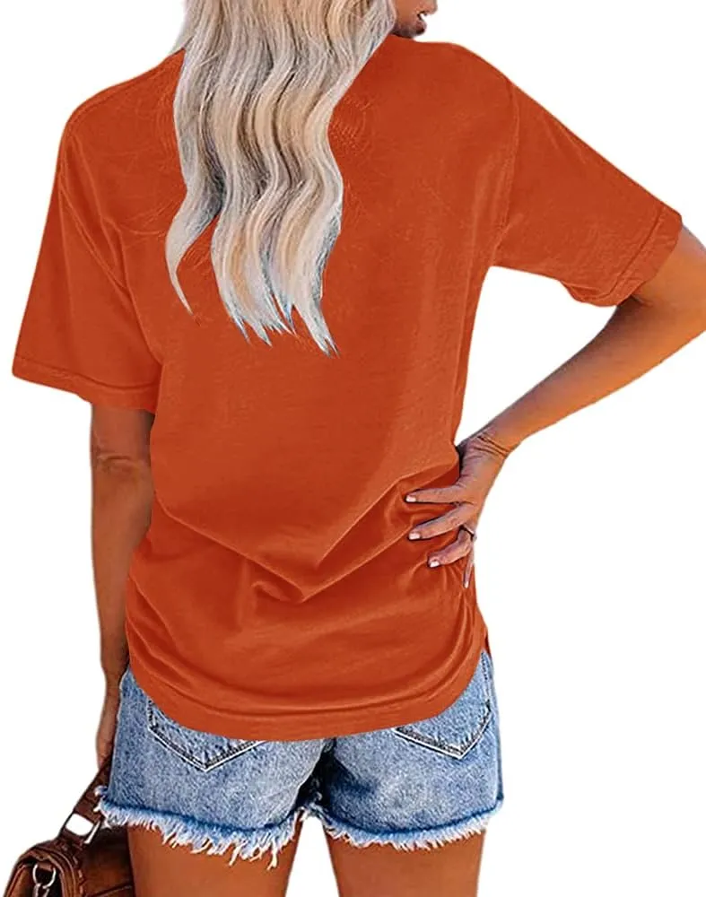 MaQiYa Womens Cute Sunflower Graphic Printed Tee Shirts Vintage Short Sleeve Cotton Shirts Tops