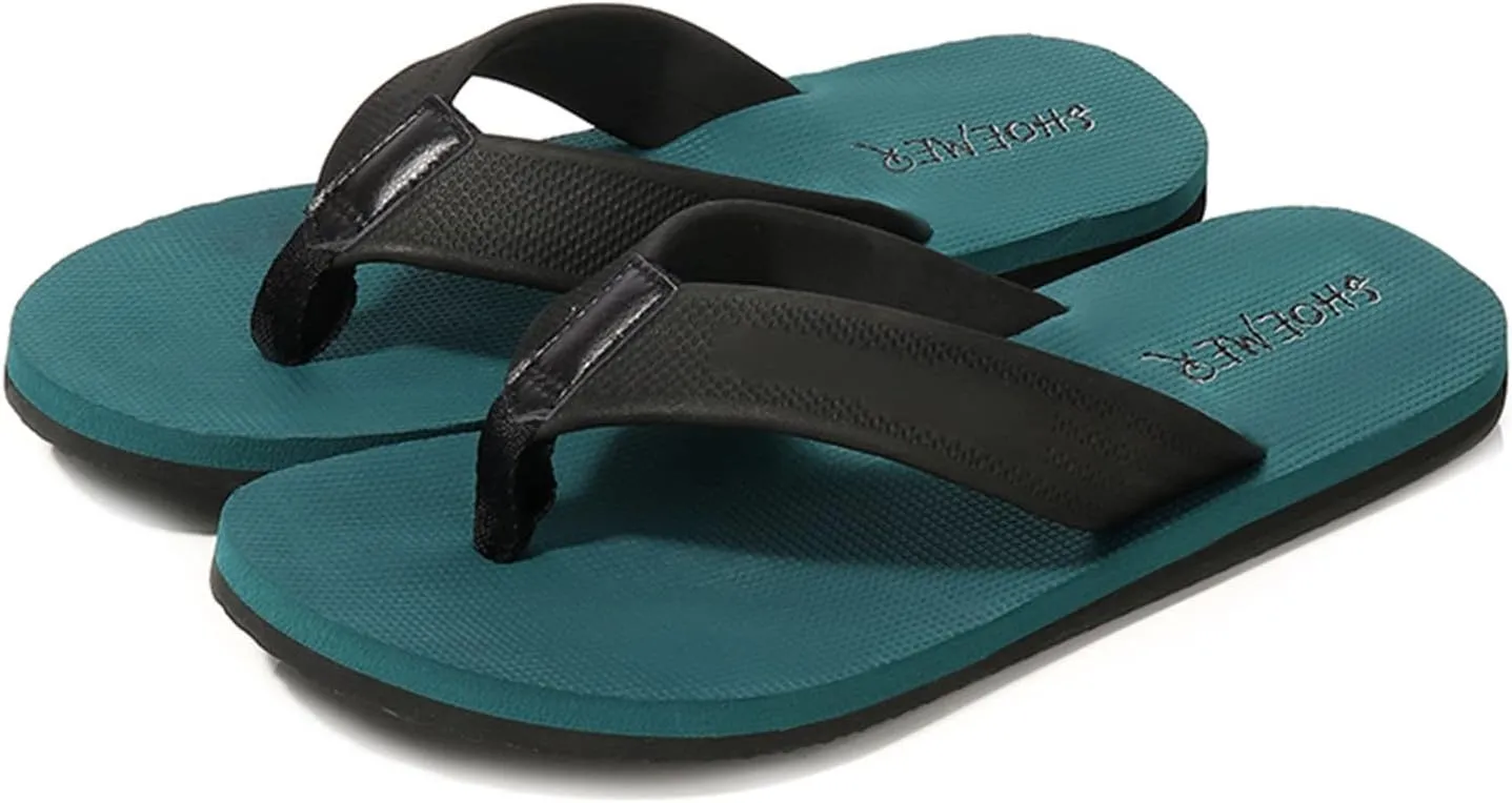 Men Fashion Flip Flops Fashion Flat Beach Sandals Soft Bottom Flat Slippers Slides with Sayings