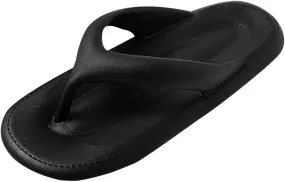 Men Flip Flops Summer New Pattern Indoor and Outdoor Fashionable Practical Beach Shoes Solid Flip Flops Men Cushion