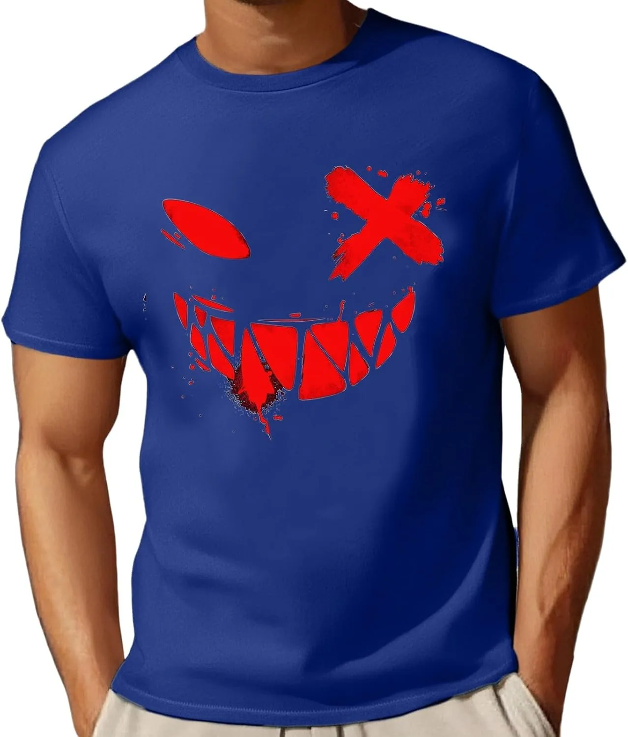 Men Graphic T Shirts,Men's T-Shirt Funny Graphic Relaxed Fit Athletic Running Tee Lightweight