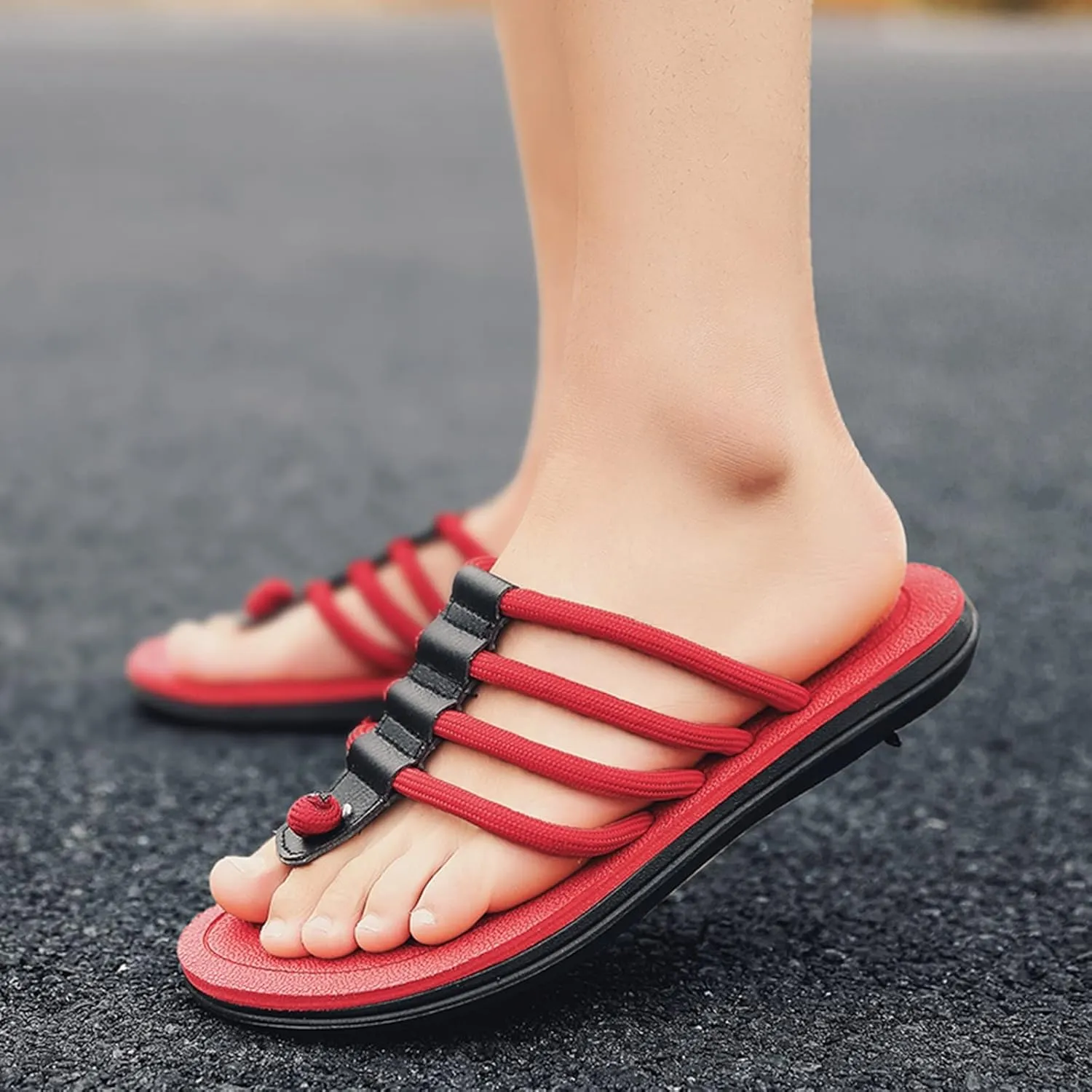 Men Sandals Flip Flops Fashion Casual Personality Slippers Comfortable Wear Breathable Slippers Flip Flops Shoes