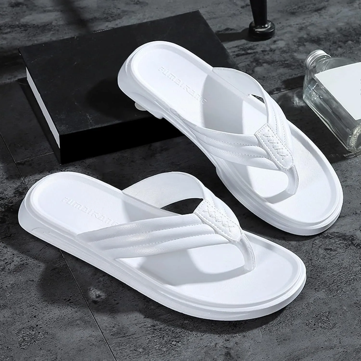 Men Shoes Fashion Beach Flip Flops Flat Toe Sandwich Beach Flip Flops for Men Sandals