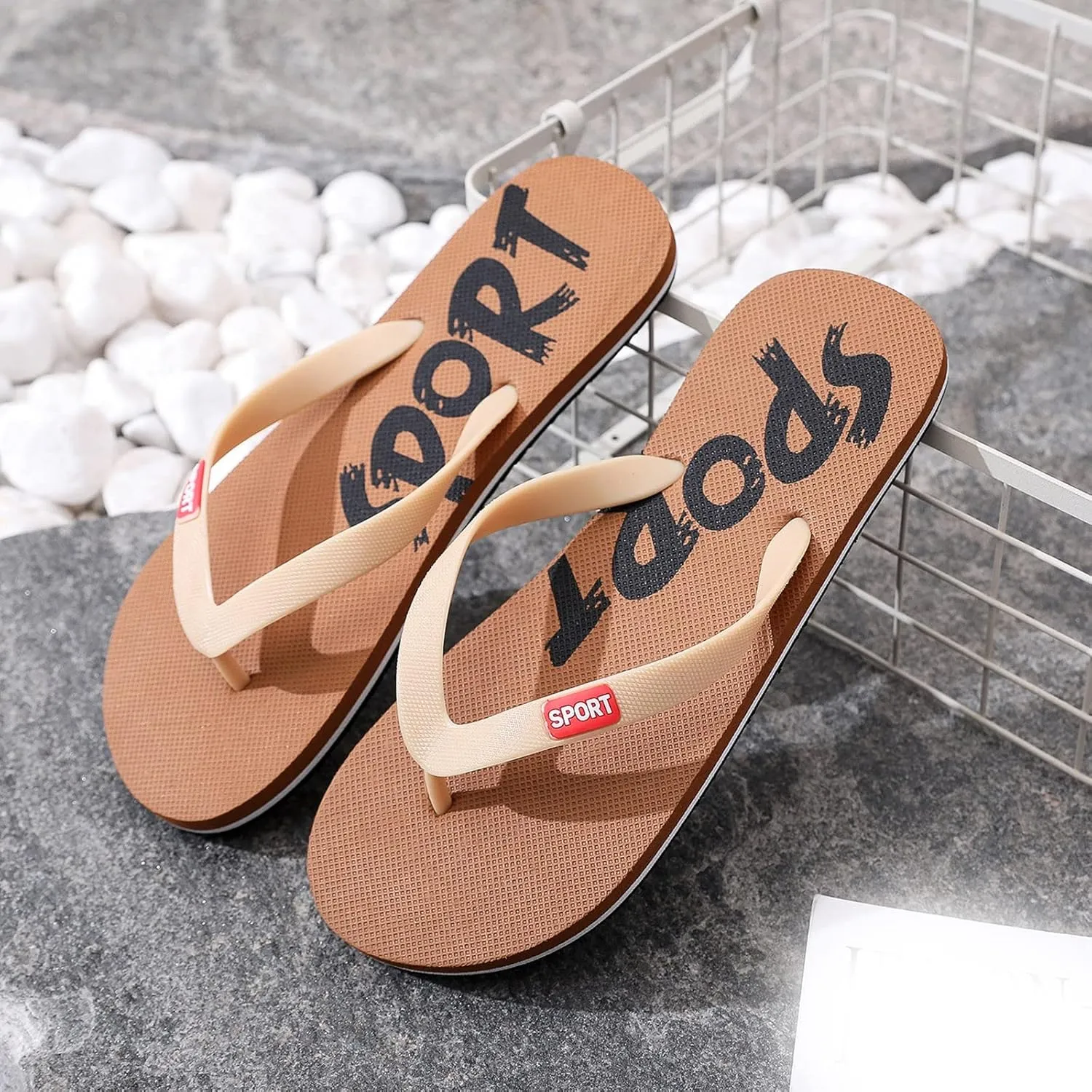 Men Shoes Flat Herringbone Slippers Fashion Casual Beach Casual Sandals Beach Slippers Men Flip Flops