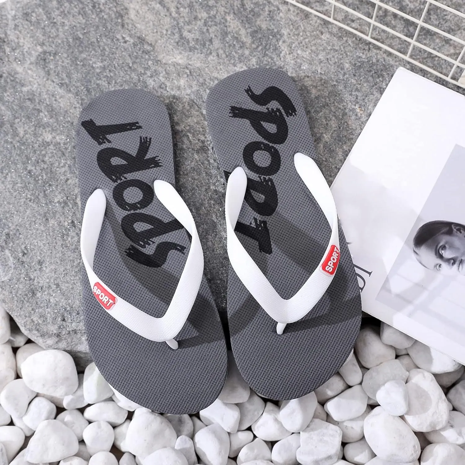 Men Shoes Flat Herringbone Slippers Fashion Casual Beach Casual Sandals Beach Slippers Men Flip Flops
