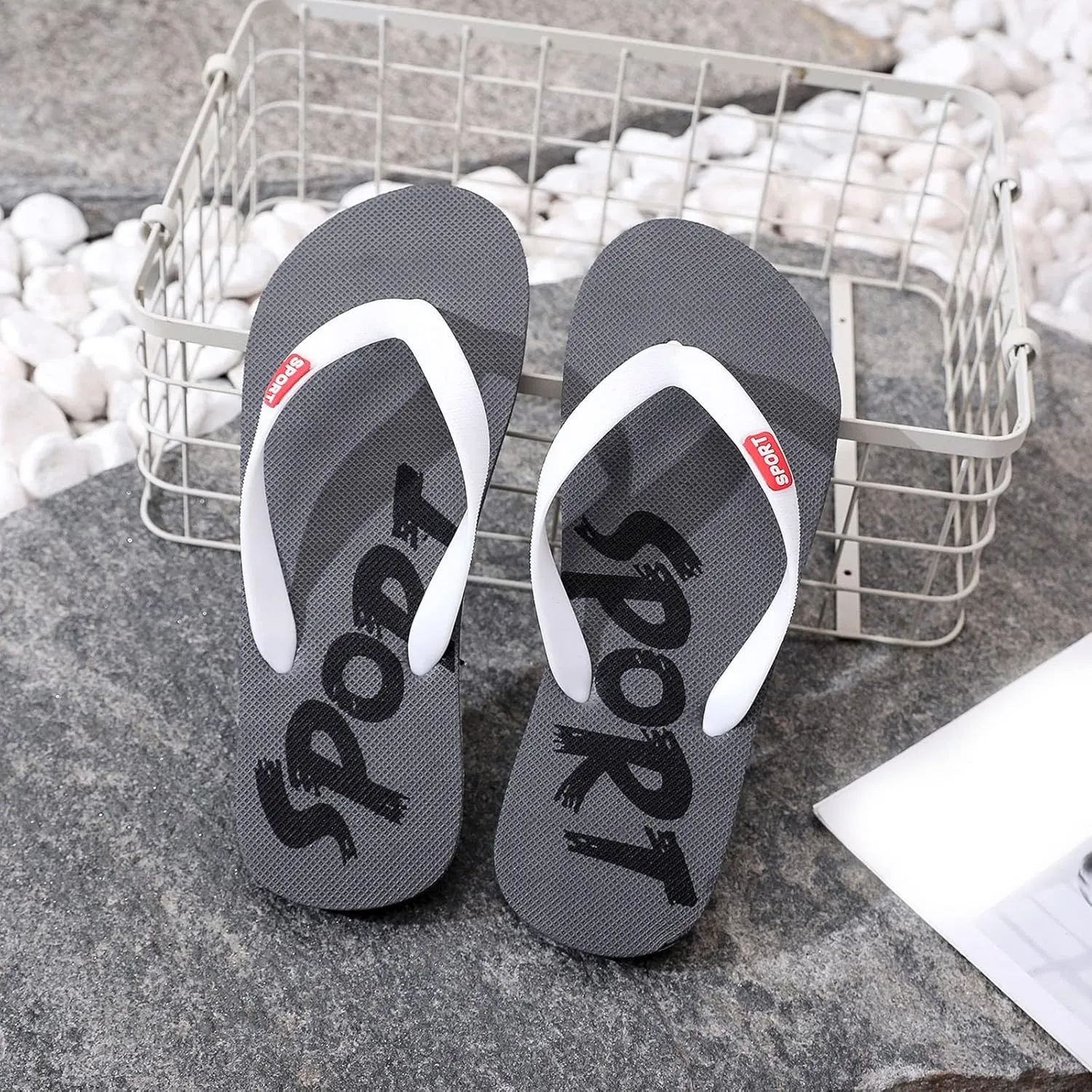 Men Shoes Flat Herringbone Slippers Fashion Casual Beach Casual Sandals Beach Slippers Men Flip Flops