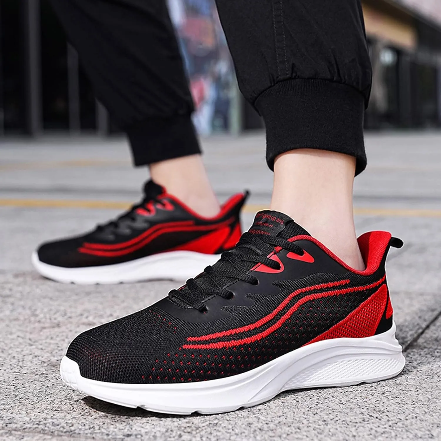 Men Slip on Walking Shoes Casual Dressy Memory Foam Breathable Fashion Sneakers Non Slip Arch Support Vacation Training Gym Shoes Wide Width