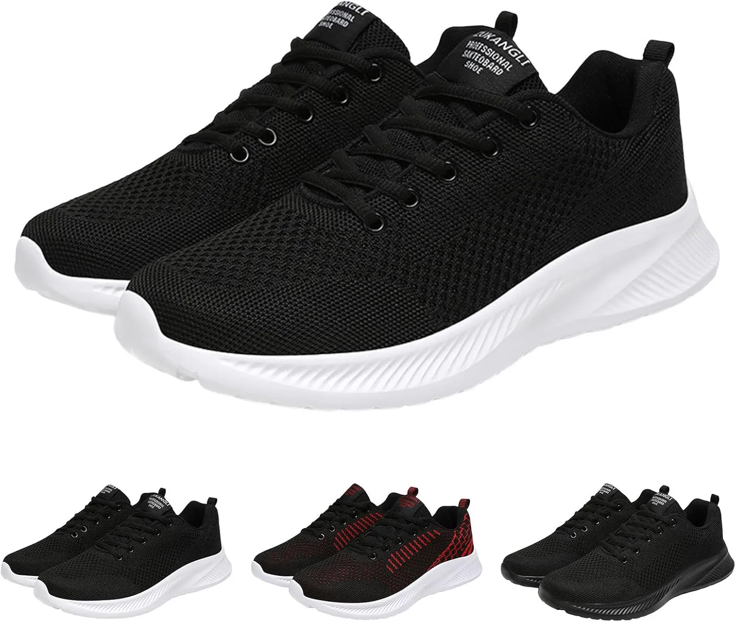 Men Slip on Walking Shoes Casual Dressy Memory Foam Ultra Lightweight Breathable Fashion Sneakers Non Slip Travel Jogging Training Gym Shoes Wide Width