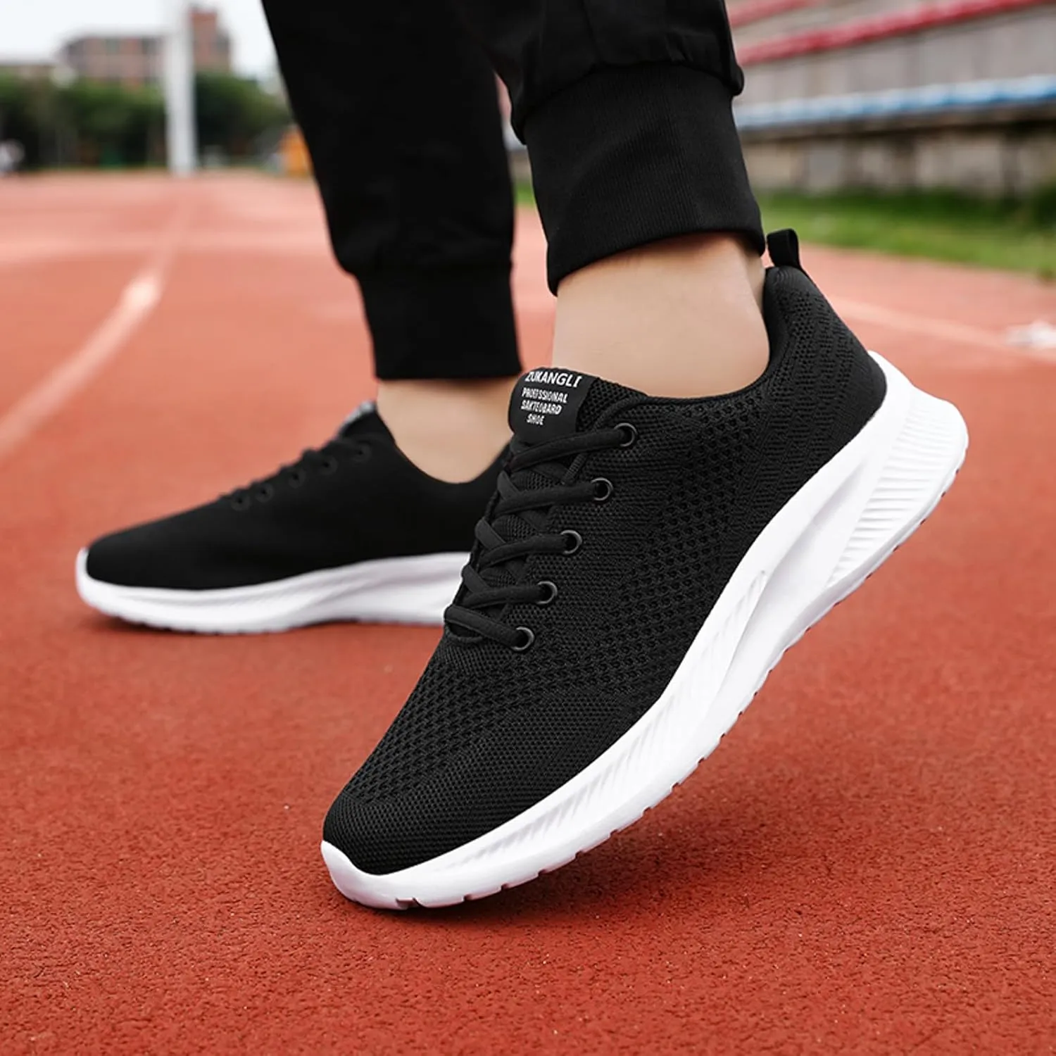 Men Slip on Walking Shoes Casual Dressy Memory Foam Ultra Lightweight Breathable Fashion Sneakers Non Slip Travel Jogging Training Gym Shoes Wide Width