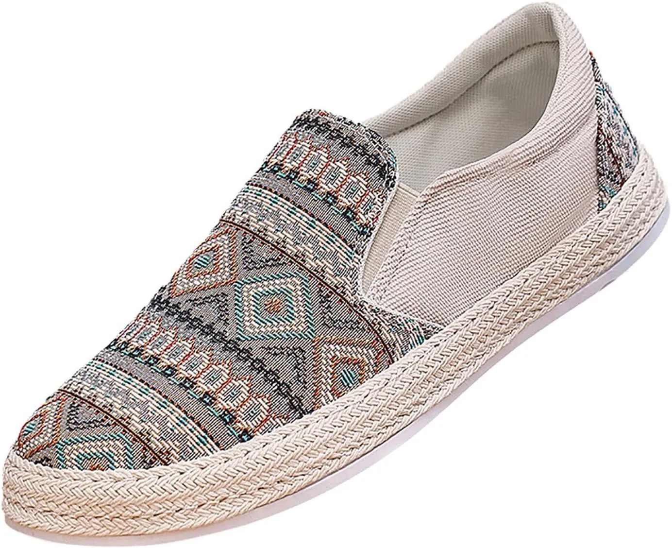 Men Slip on Walking Shoes Comfort Memory Foam Breathable Mesh Fashion Sneakers Non Slip Arch Support Vacation Athletic Running Shoes