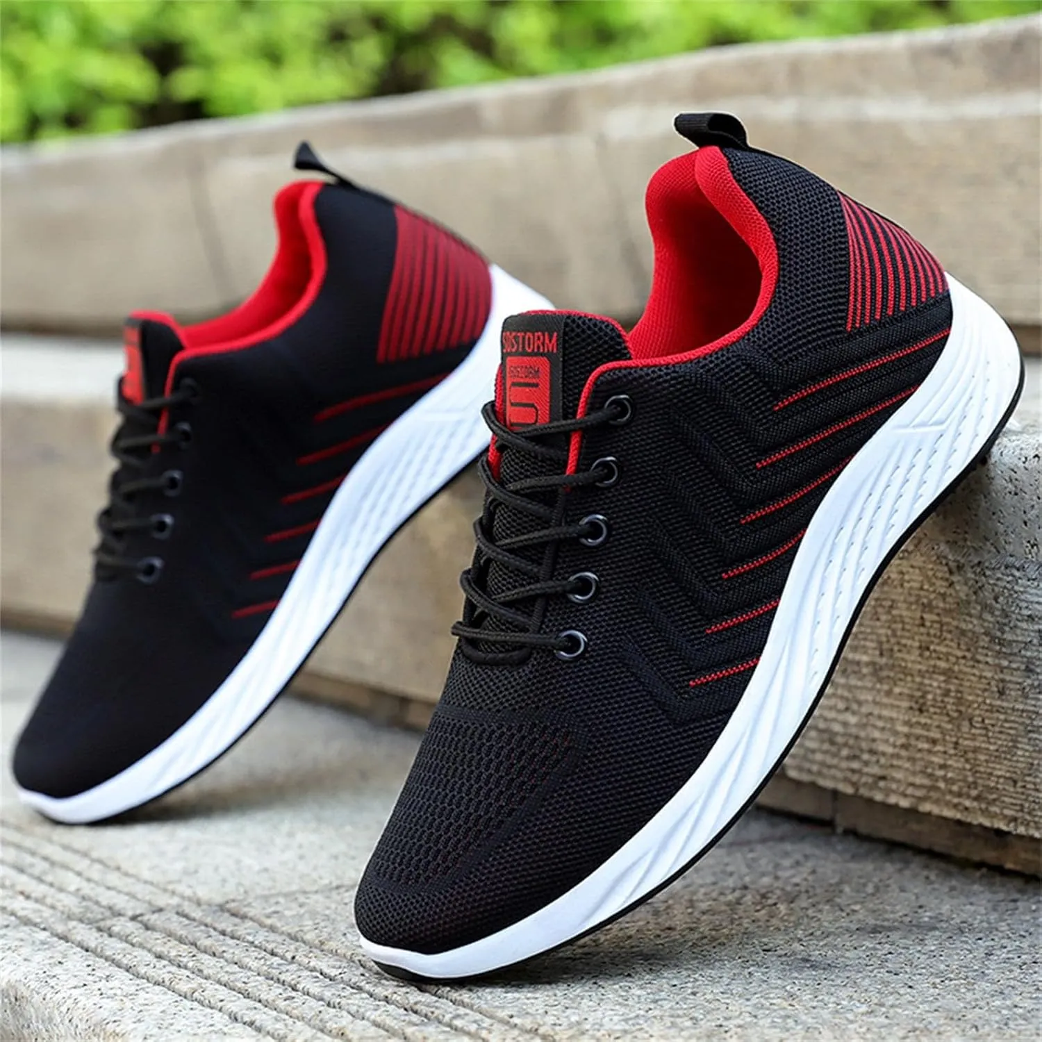 Men Slip on Walking Shoes Comfortable Memory Foam Ultra Lightweight Breathable Fashion Sneakers Non Slip Arch Support Cushioning Training Gym Shoes Wide Width
