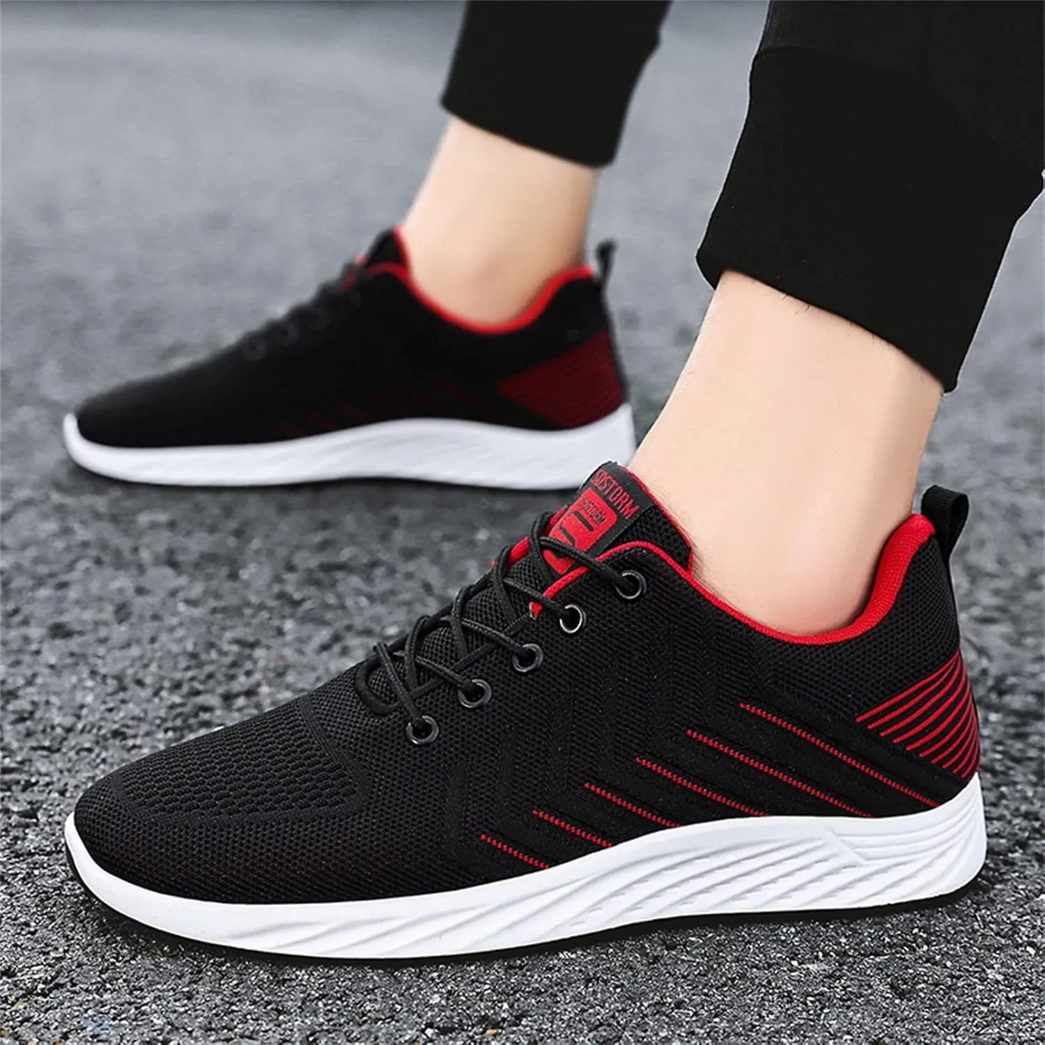 Men Slip on Walking Shoes Comfortable Memory Foam Ultra Lightweight Breathable Fashion Sneakers Non Slip Arch Support Cushioning Training Gym Shoes Wide Width