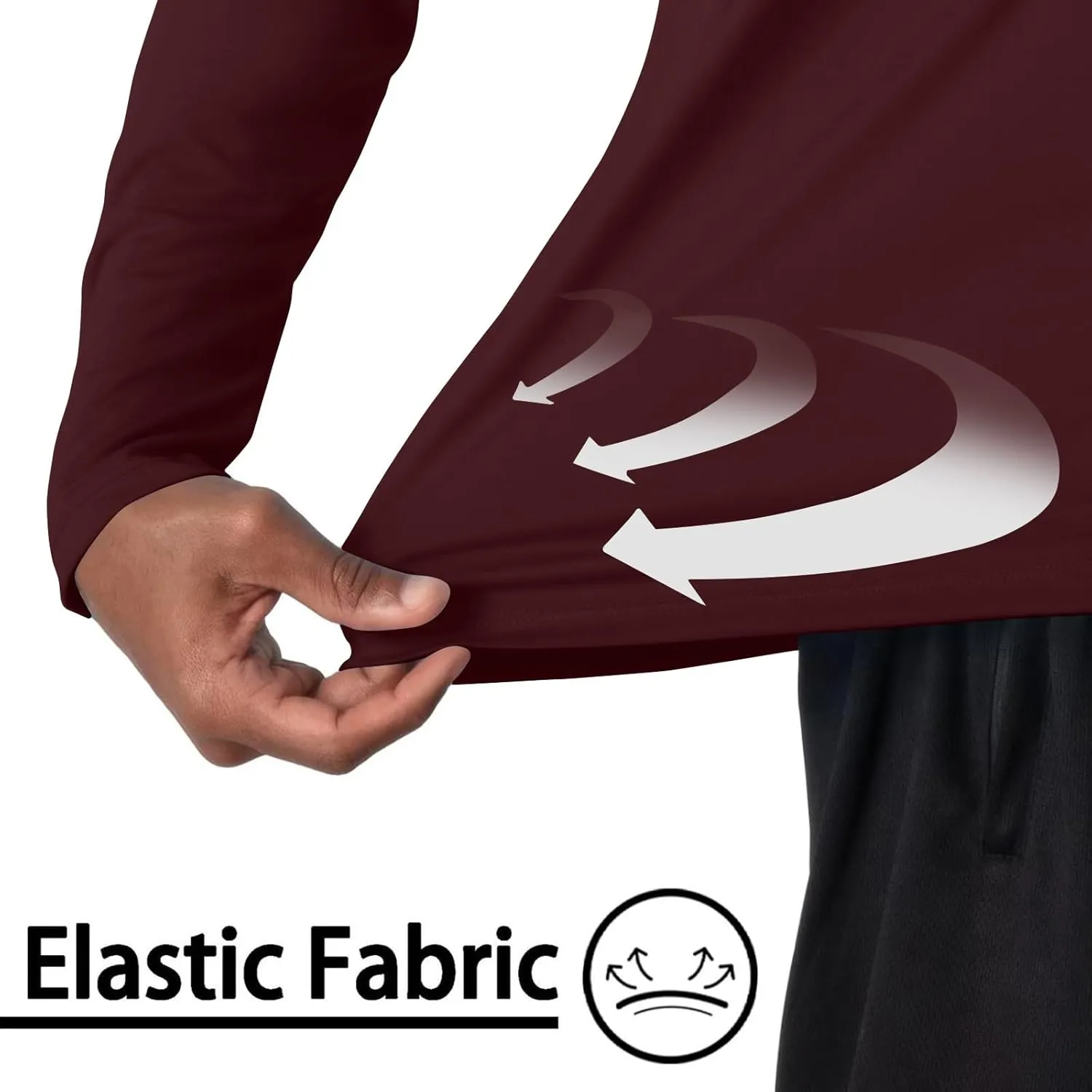 Men UPF 50  Sun Protection Hoodie Shirt Summer Long Sleeve UV SPF Quick Dry Hood T-Shirt Rash Guard Fishing Outdoor