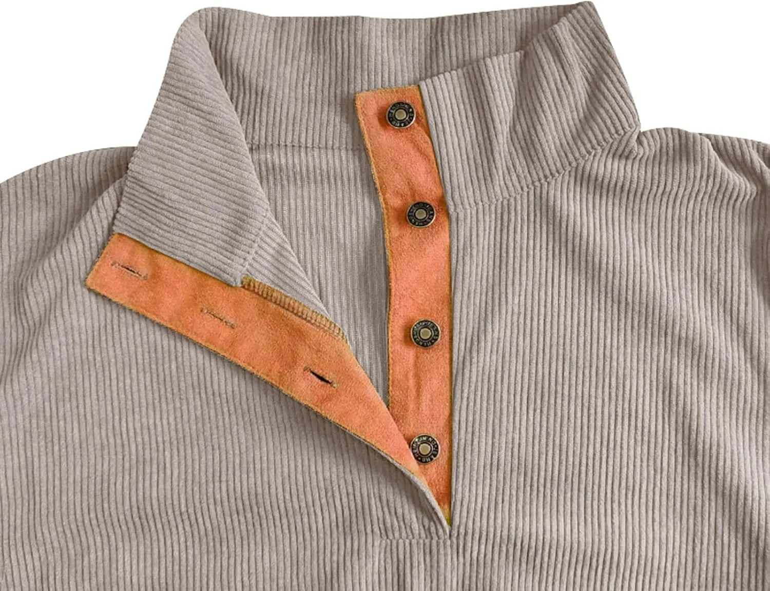 Mens 1/4 Button Sweater Short Sleeve Stand Collar Mens Sweatshirt Thermal Shirt Men's Sweatshirts No Hood, Mens Hoodie